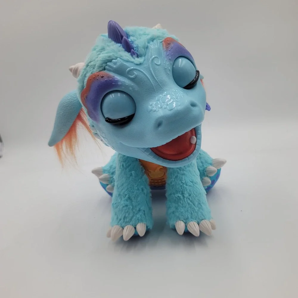 FurReal Friends‎ Torch My Blazin Dragon Interactive Plush Toy Blue B5142 Hasbro